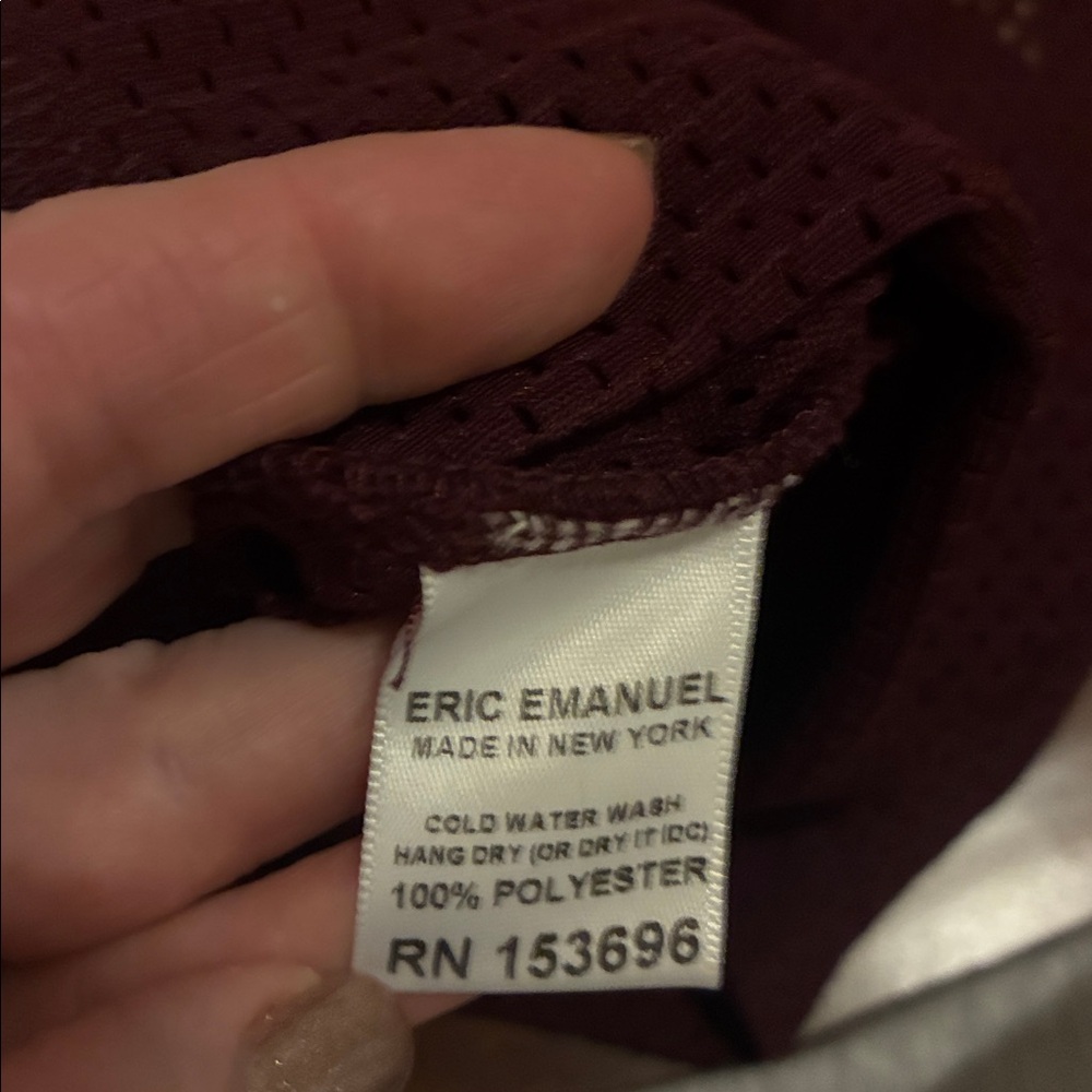 Eric Emanuel Maroon Athletic Shorts - Picture 4 of 5